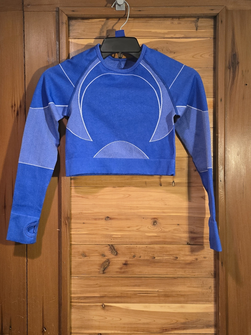 Gymshark Blue Cropped Athletic Top